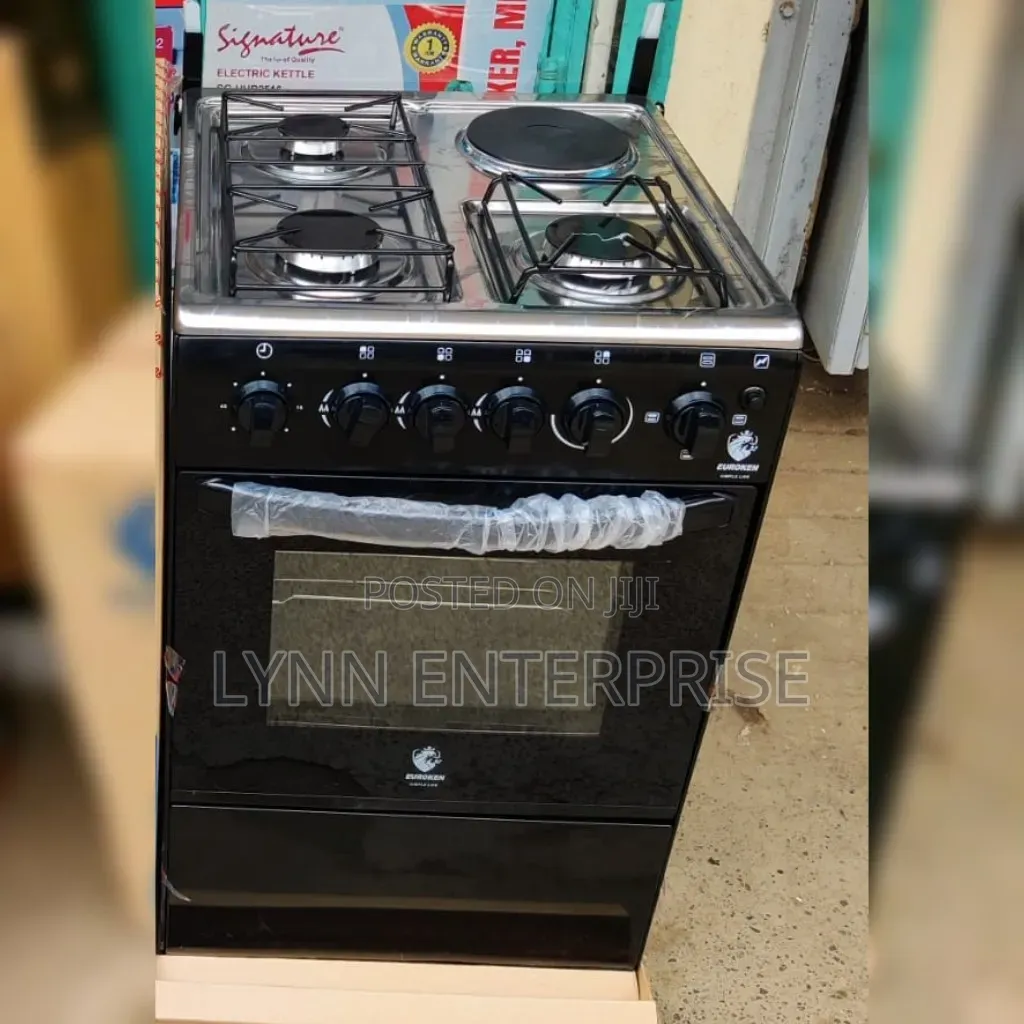 Euroken Standing Cooker 3G+1E With Electric Oven 50x55cm Cooker