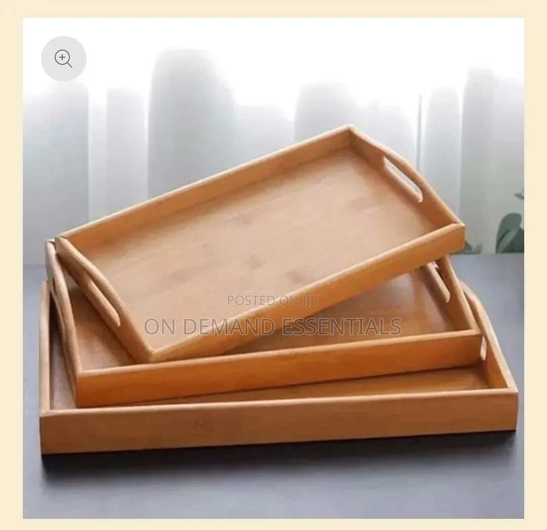 Multifunctional 3pc Bamboo Trays
