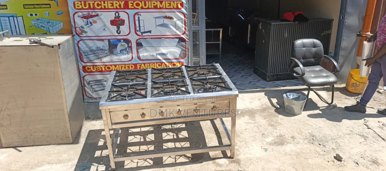 DMk Stainless 6-Burners Gas Cooker