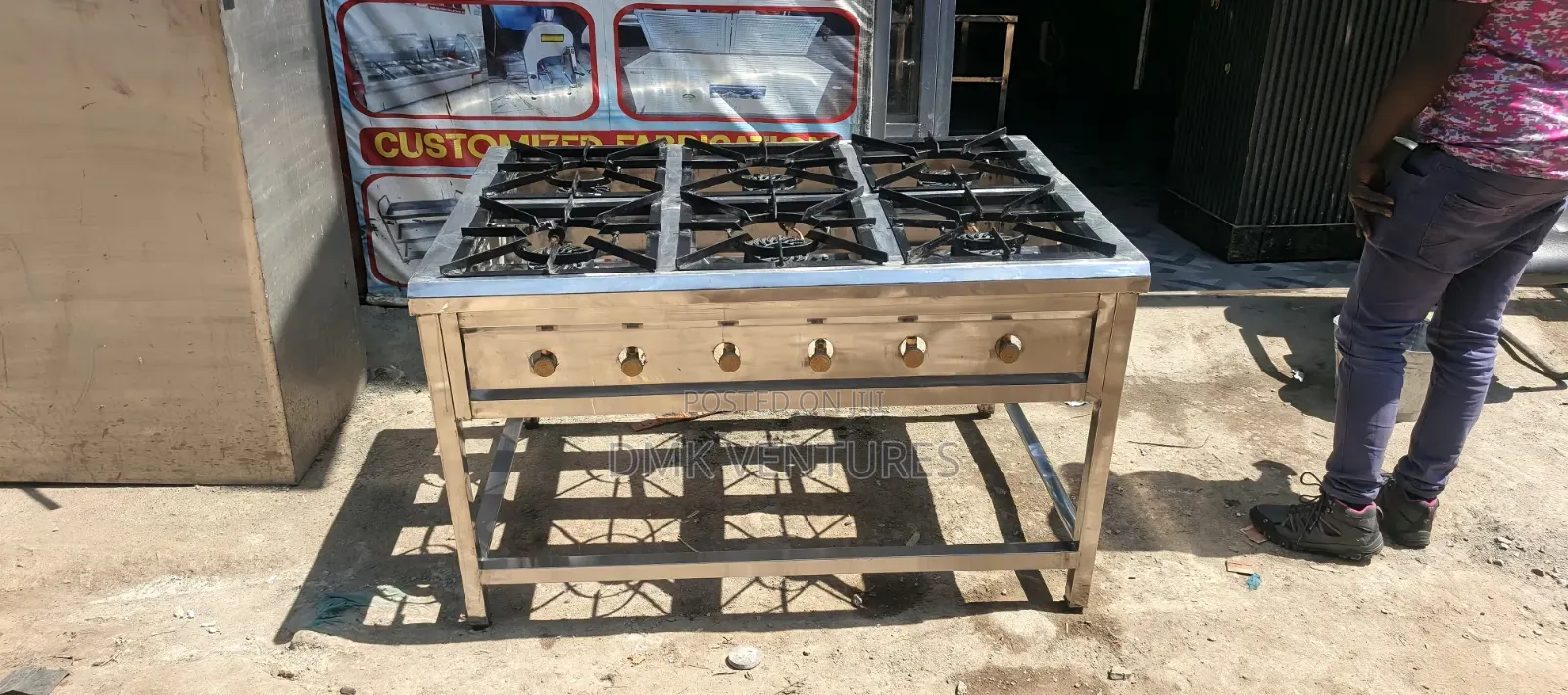 DMk Stainless 6-Burners Gas Cooker