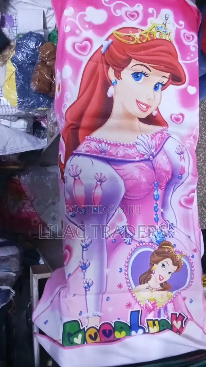Princess Cartoon Themed Kids Towel Mwal