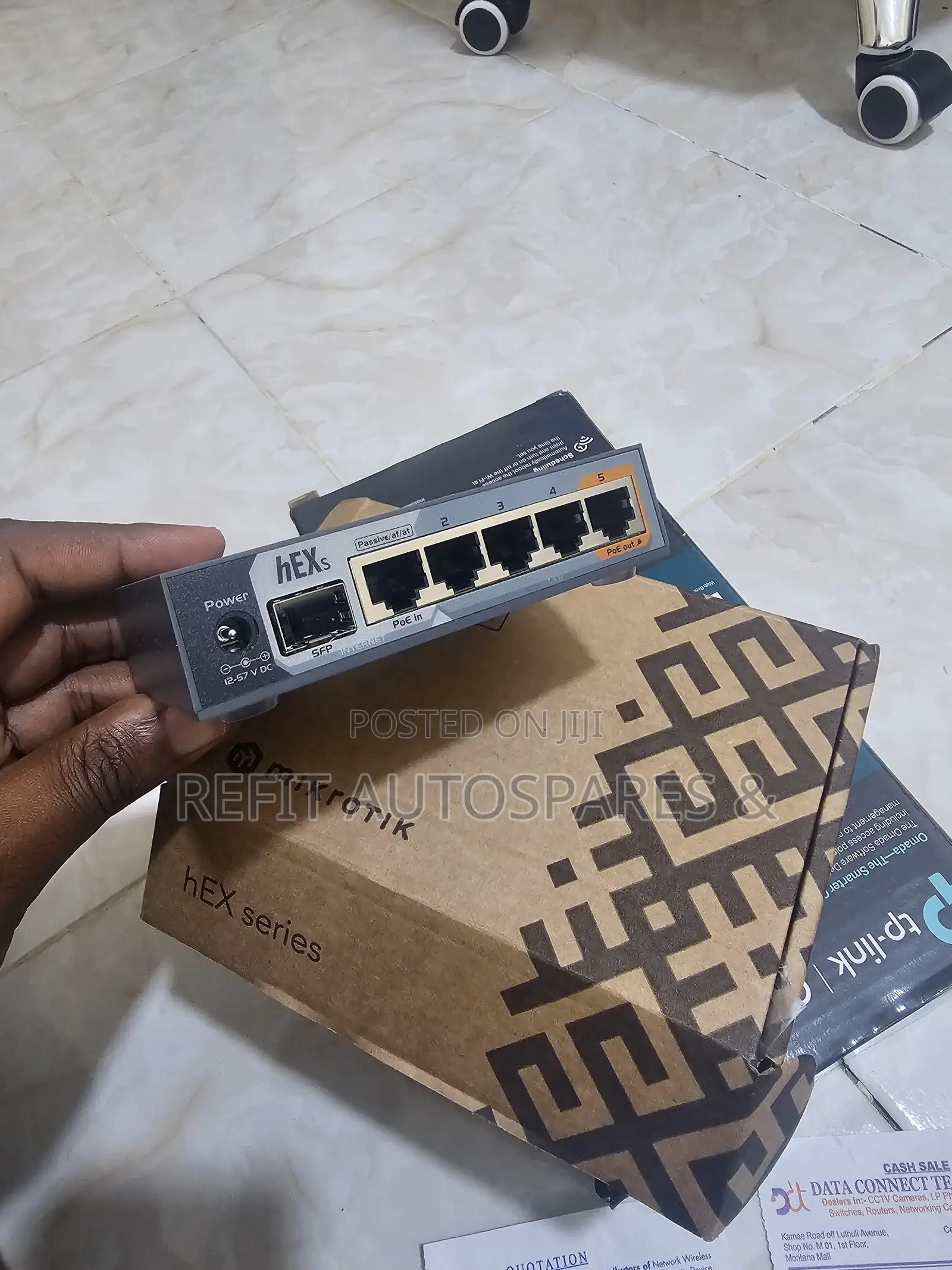 MikroTik hEX S (RB760iGS) 5-Port Gigabit Router With SFP Port – Like N