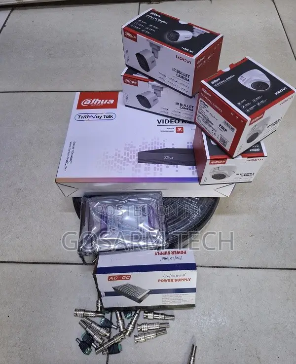 Dahua 4-Camera CCTV Surveillance System 2MP Cameras, 4CH DVR