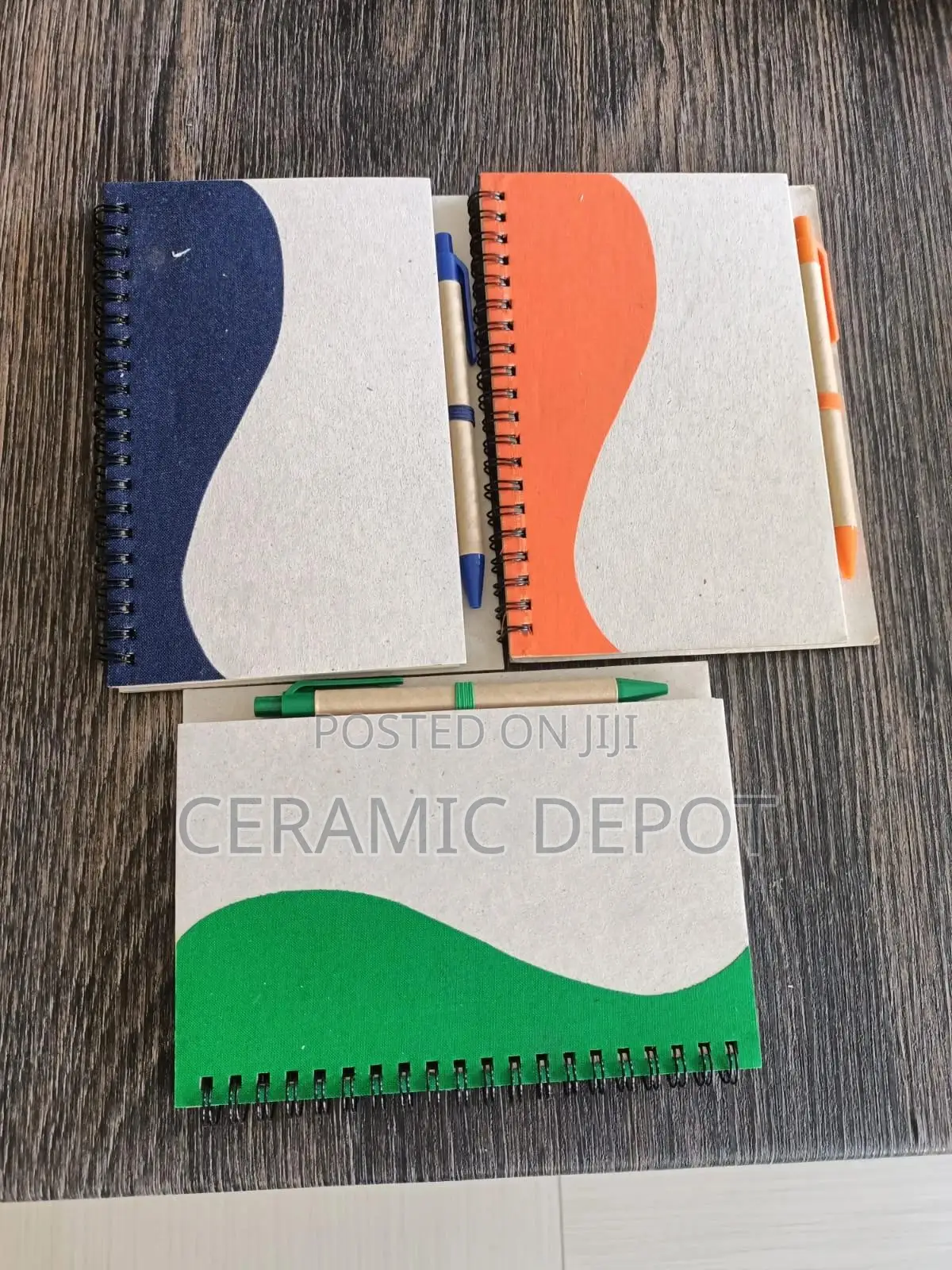 Ecofriendly Note Books Pack of 3pcs Single Ruled,Spiral.