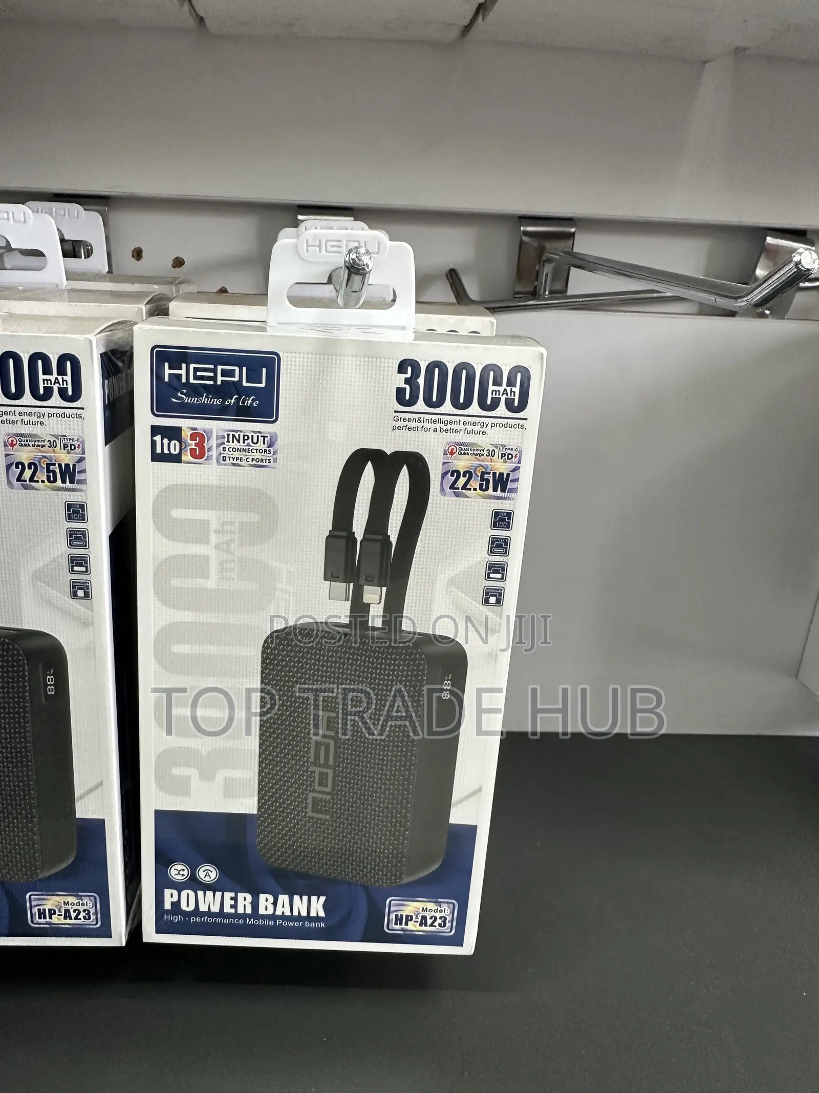 Fast Hepu Power Bank 30000mAH 6 Ports 22.5W