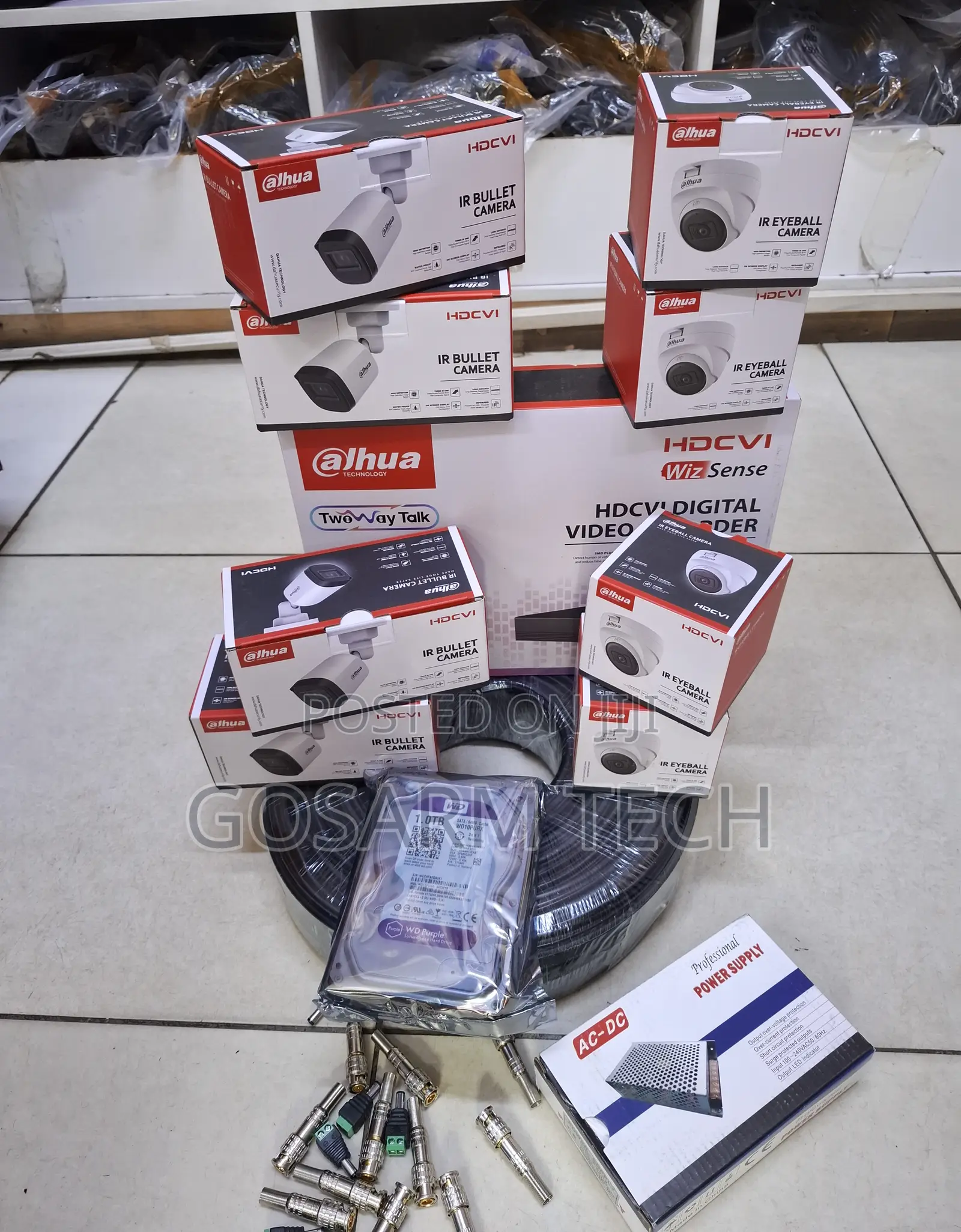 Quality Dahua 8 HD CCTV Cameras Full Kit 8 Channel Dahua Complete Set
