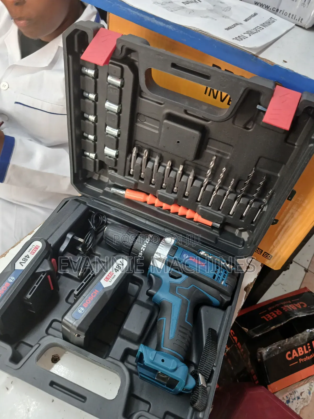 48V Cordless Drill Set/ boschBosch 48V Cordless Drill Set