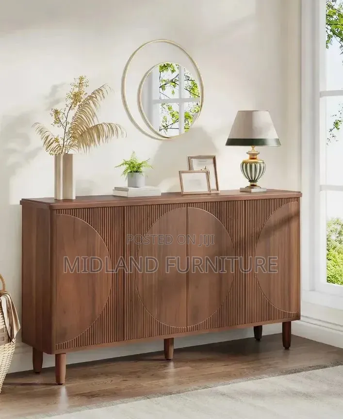 Walnut Modern Storage Cabinet Pay on Delivery