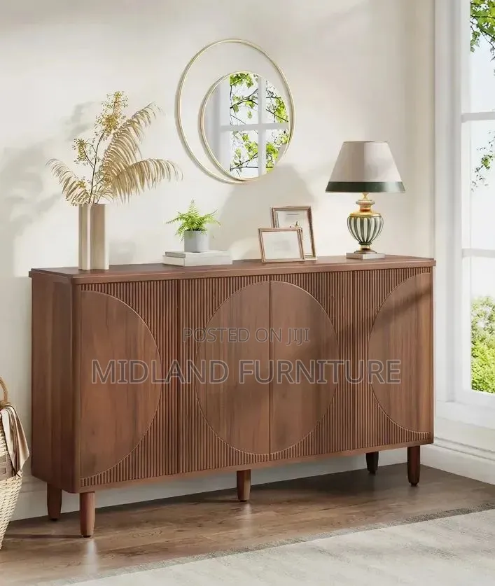Walnut Modern Storage Cabinet Pay on Delivery