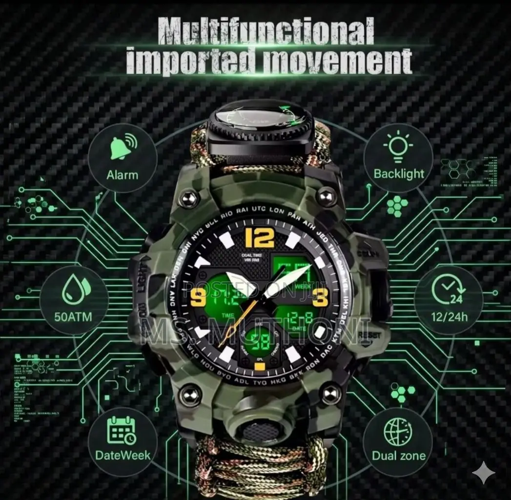 Jungle / Hiking Men's Tactical Digital Watch