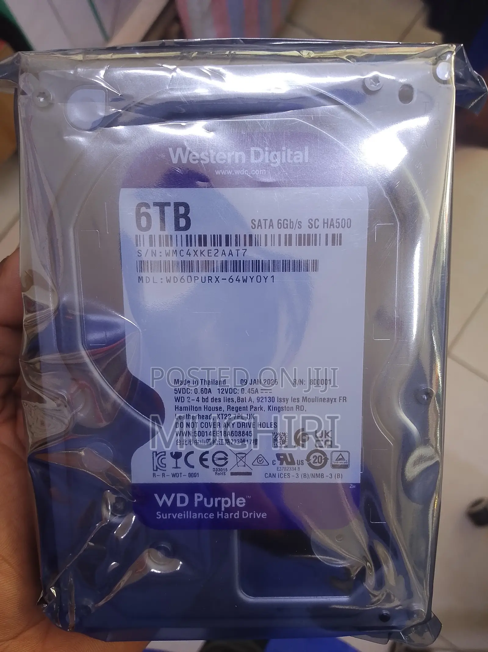 Professional CCTV Surveillance HDD 6tb Wd