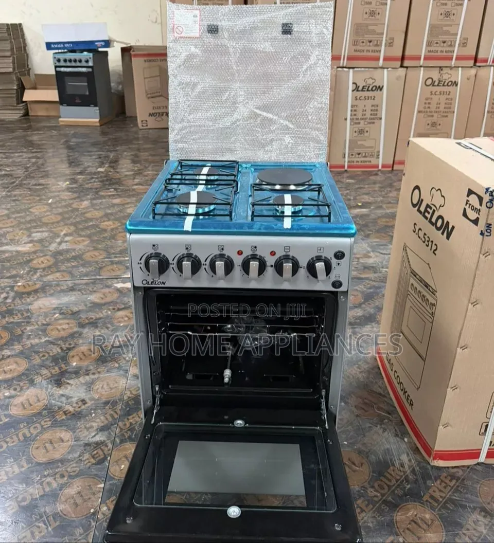 New Model 3gas+1electric Plate Standing Cooker