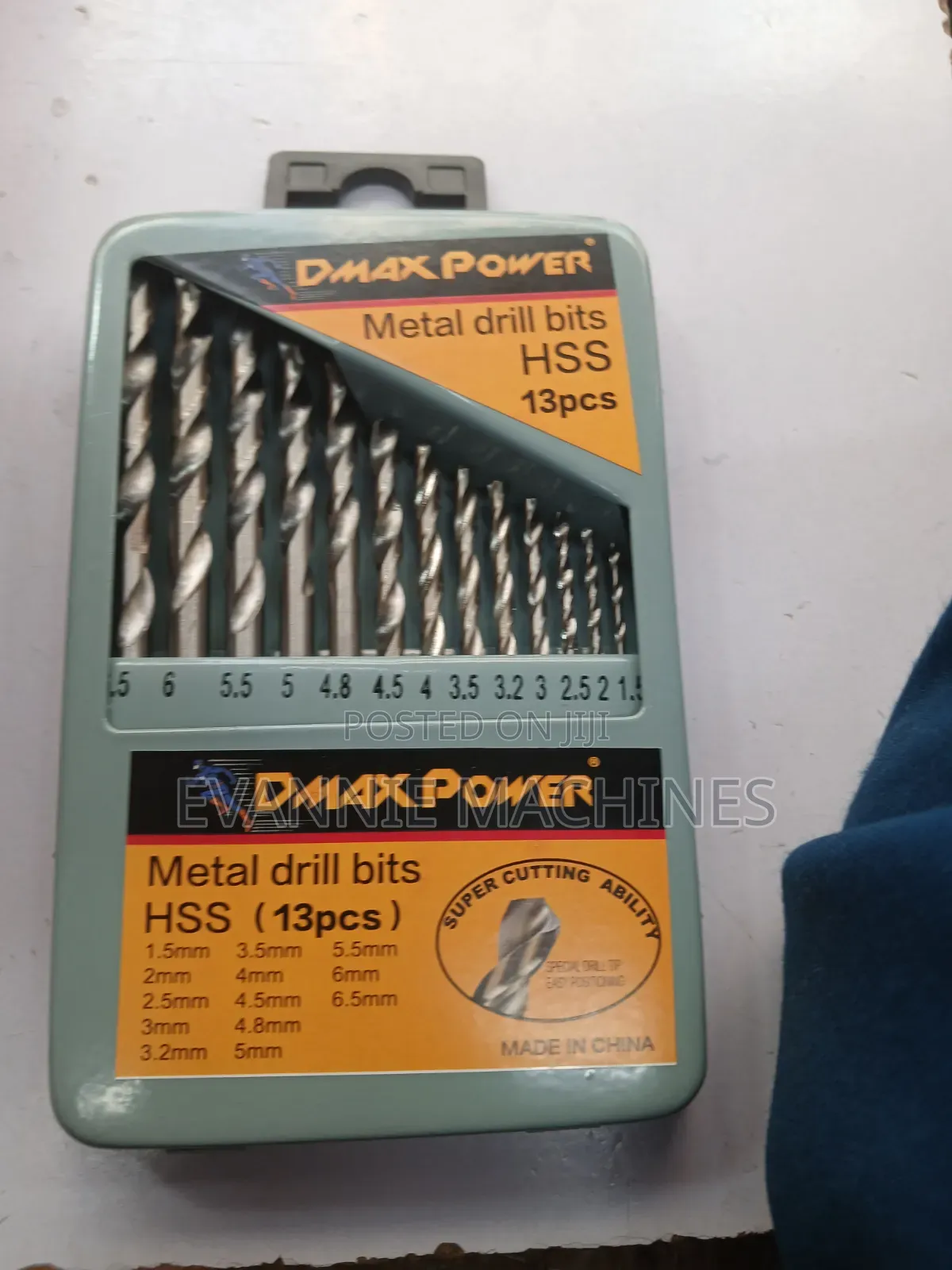 13-Piece Metal Twist Drill Bit Set,