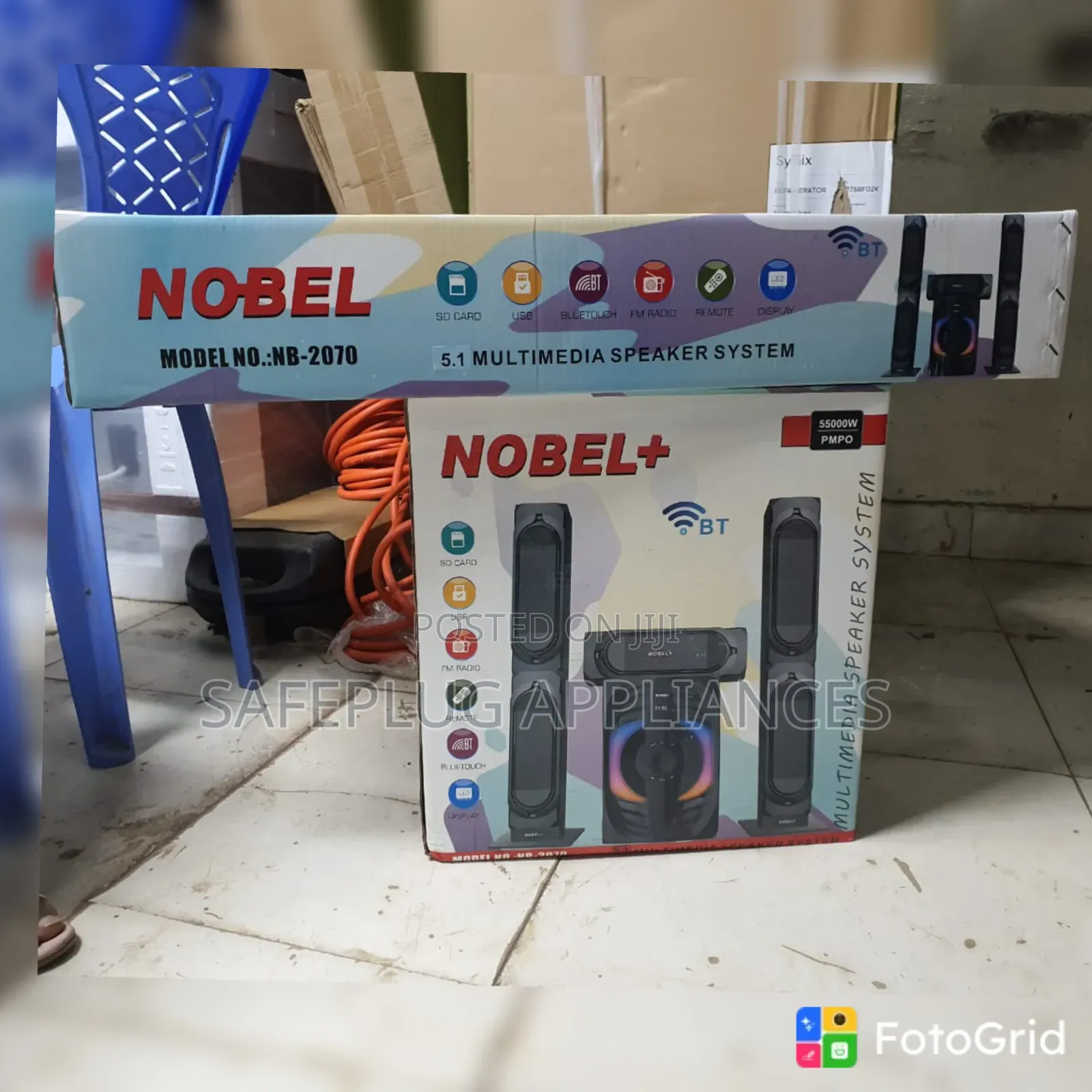 Nobel NB-2070 3.1CH – Bluetooth Speaker System 55,000W PMPO