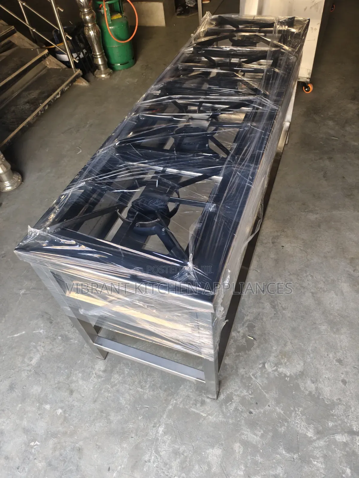 Four Burner Stainless Steel Commercial Cooker