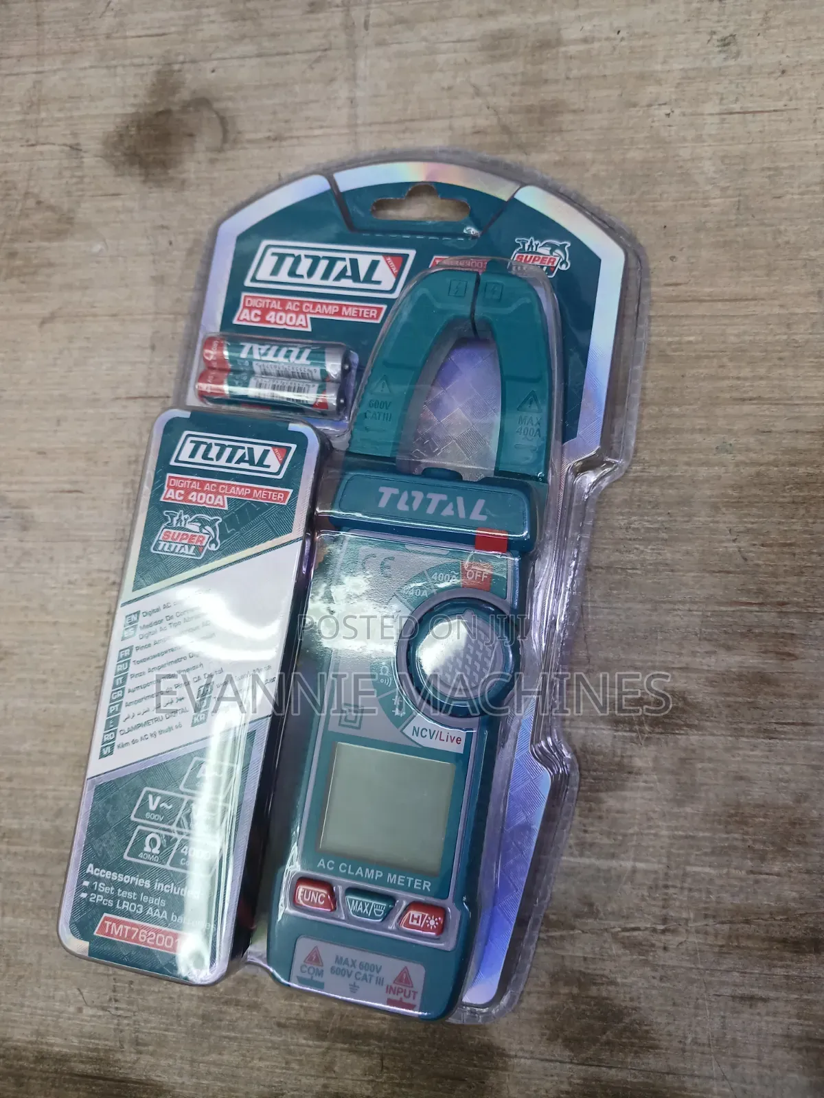 Total Tmt762001 Digital AC Clamp Meter 400a