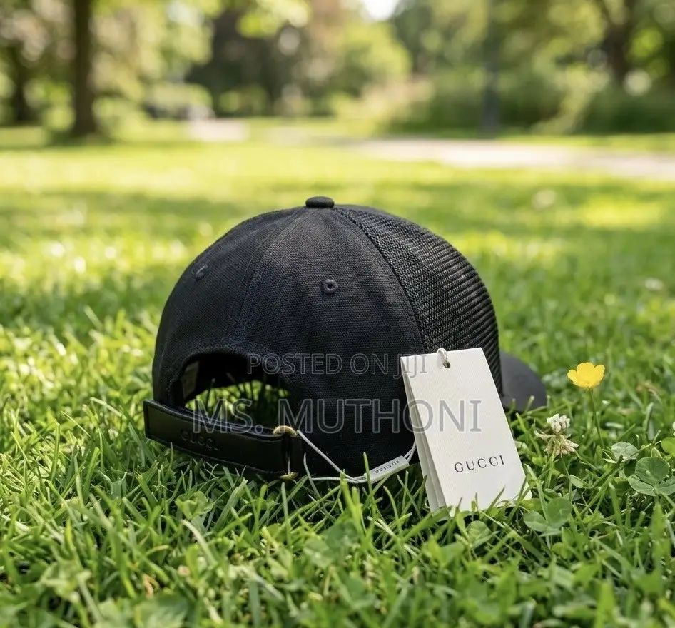 Plain Classic Black Mesh Trucker Cap Featuring Breathable Rear Panels