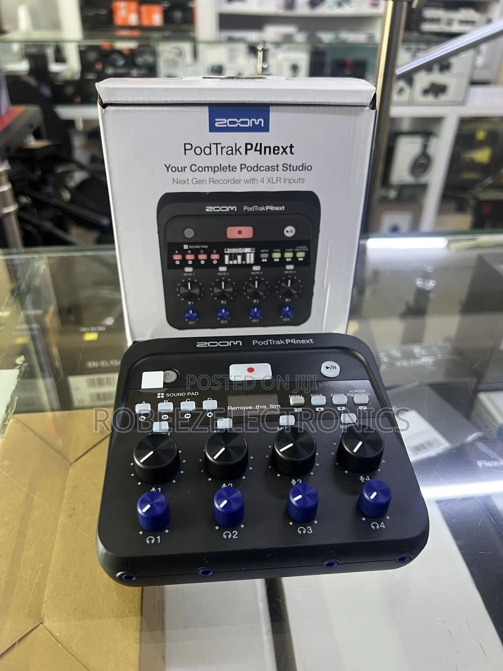 Zoom PodTrak P4next Portable Multitrack Podcast Recorder