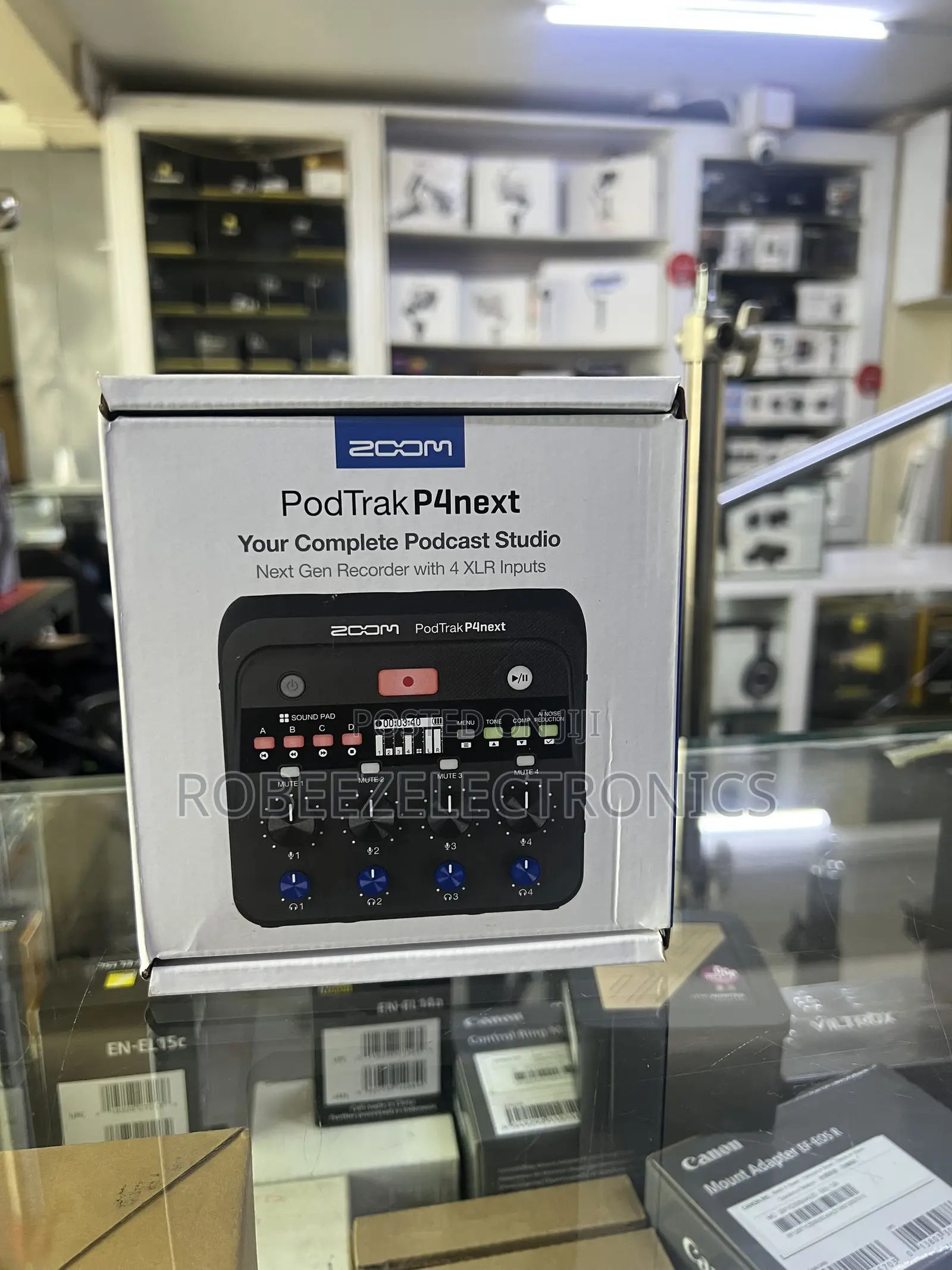 Zoom PodTrak P4next Portable Multitrack Podcast Recorder