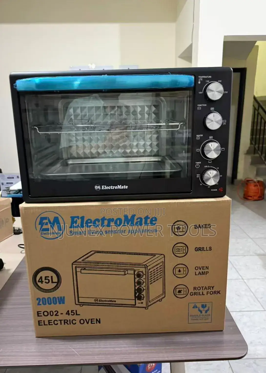 ElectroMate 45L Electric Rotisserie Oven **(Model-Em-Eo02_45l)**