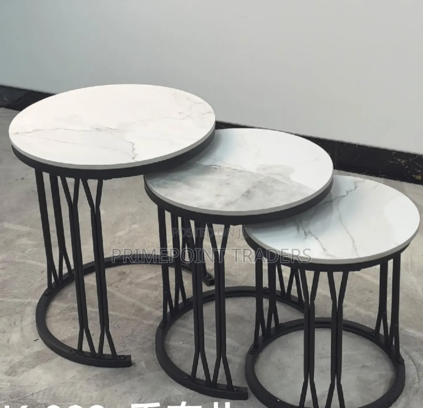 3-in-1 Luxury Marble Table Set – Premium Executive Design
