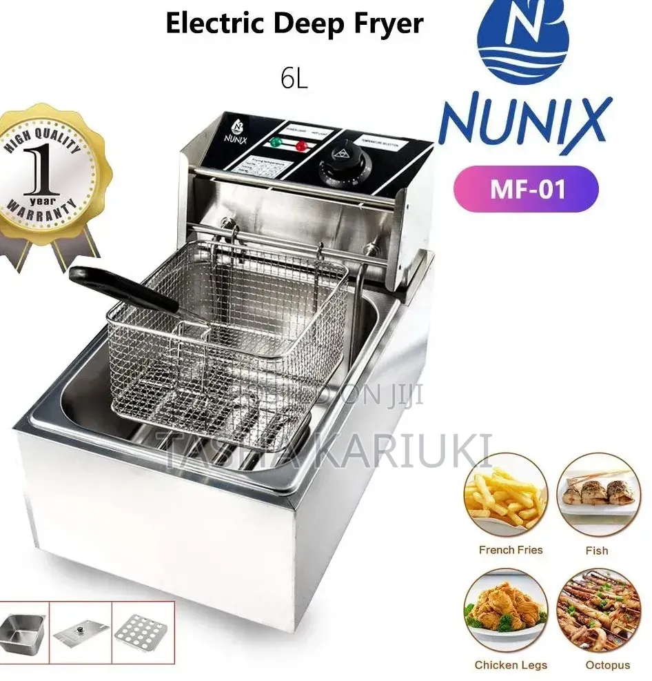 Nunix Electric Deep Fryer 6ltr Capacity
