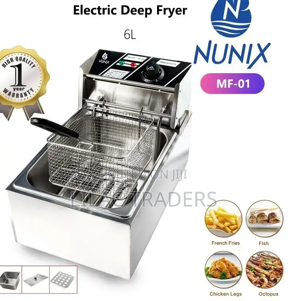 Nunix Electric Deep Fryer 6ltr Capacity