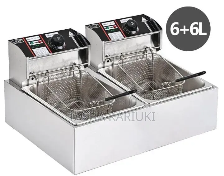 Macro Electric Deep Fryer 6Ltr + 6Ltr Capacity City