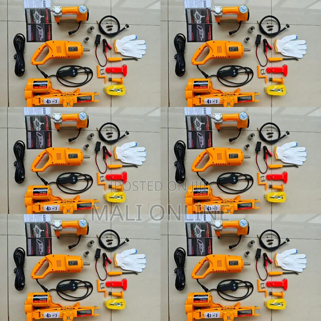3T Electric Car Jack Kit Roadside Emergency Toolkit