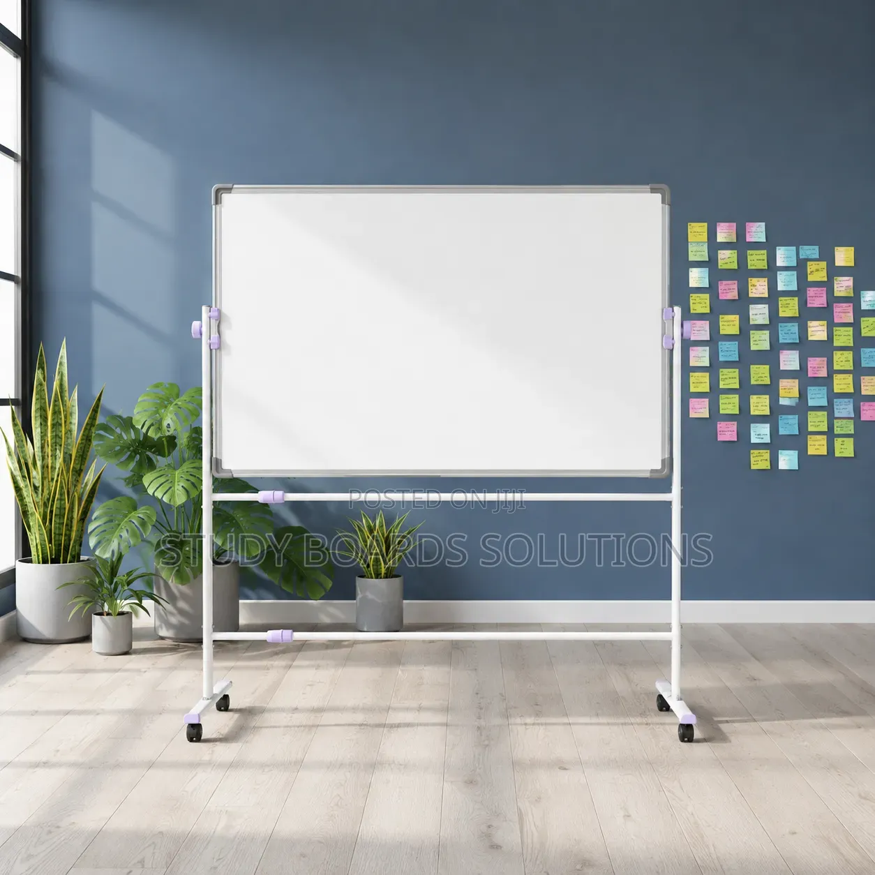 4ft × 3ft Whiteboard With Rolling Stand – Portable Professional