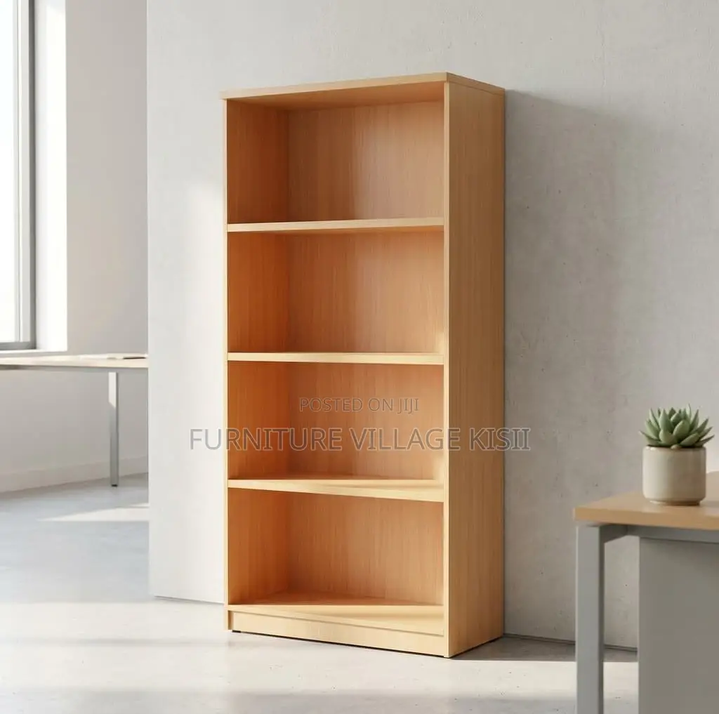 Office Furniture; 4-Shelf Open Storage Bookshelf