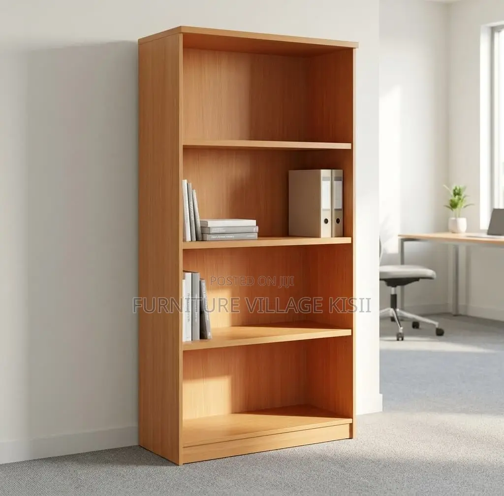Office Furniture; 4-Shelf Open Storage Bookshelf
