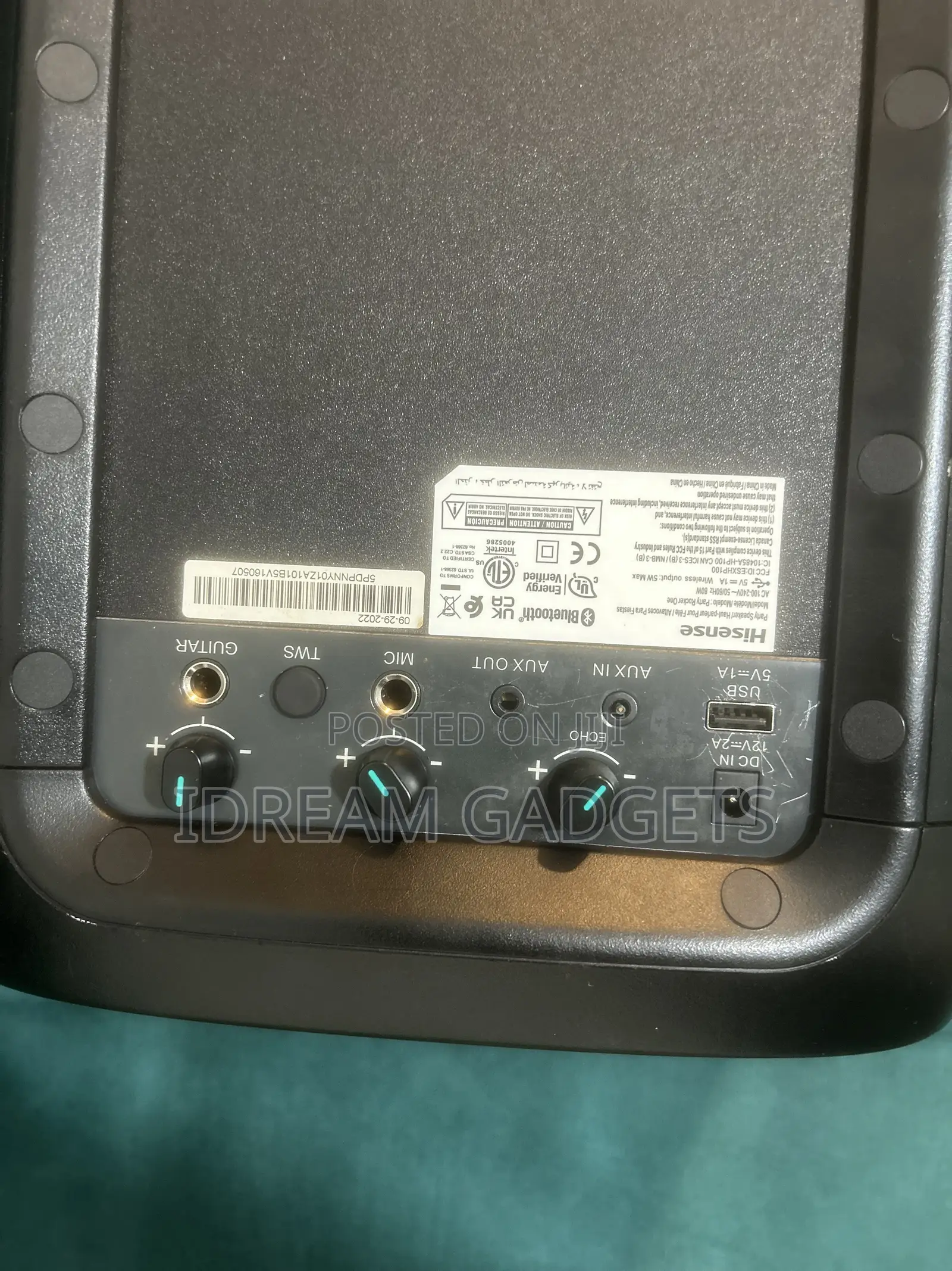 Hisense Party Rocker One 300W Portable Bluetooth Speaker Hp100