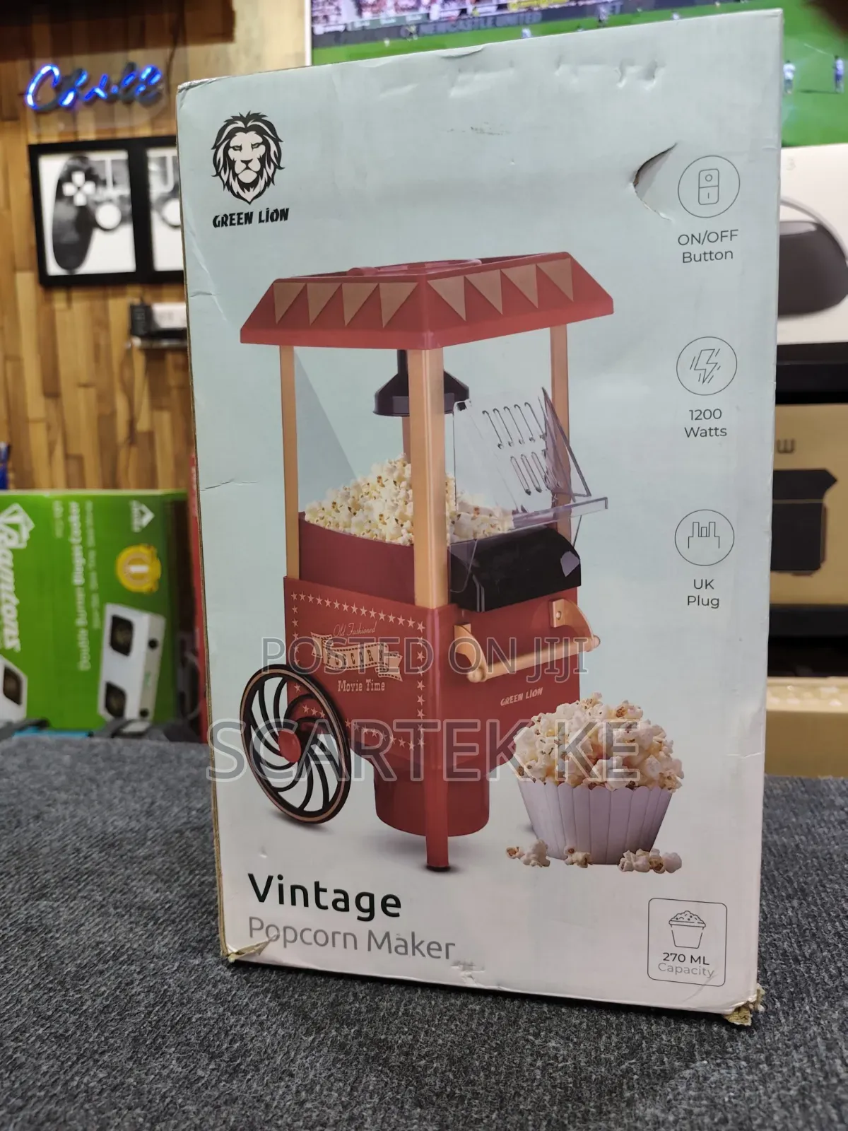Green Lion Vintage Popcorn Maker