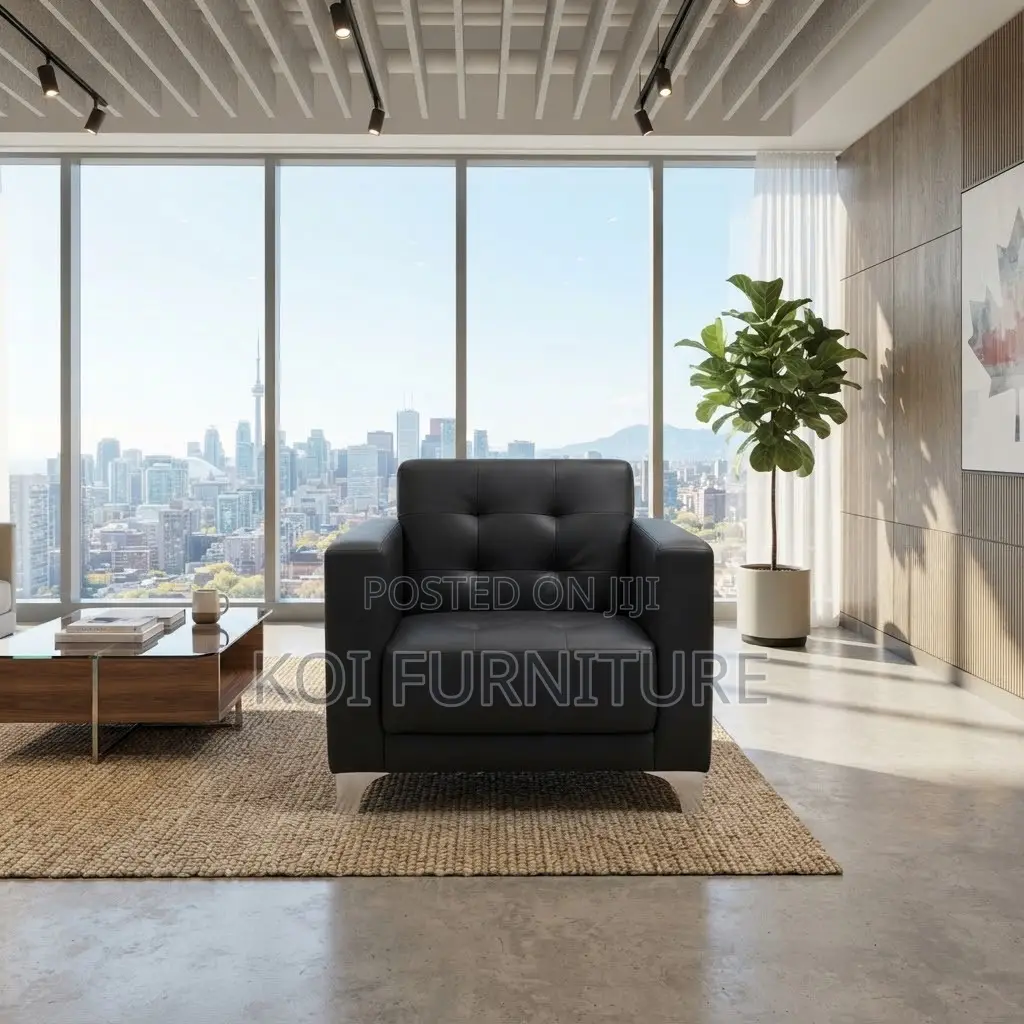 Office Sofa; Single Seater Leather Executive Managers Sofa Set