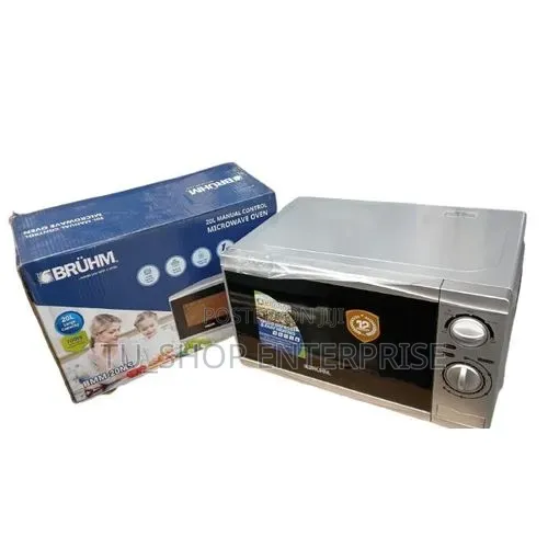 Bruhm 20L Silver Manual Microwave 