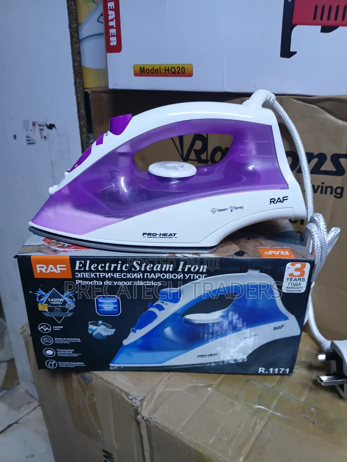 RAF Pro-Heat Clothes Iron Box – 1400W