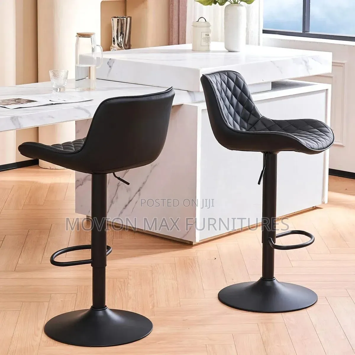 Black Counter Stools Rotating Chair