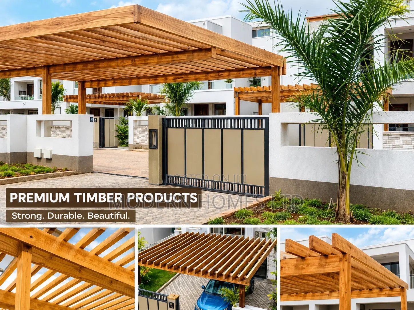 Timber Pergola Outdoor Wood Products - Durable,Stylish Custom Made