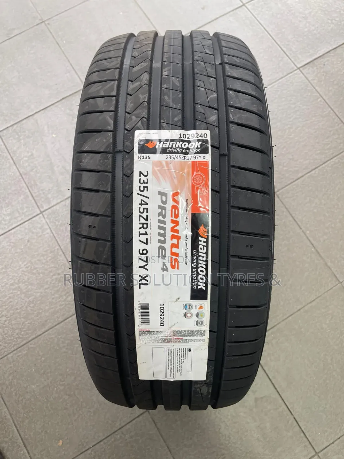 235 /45 R17 Hankook Tyres 97y Xl Ventus Prime4