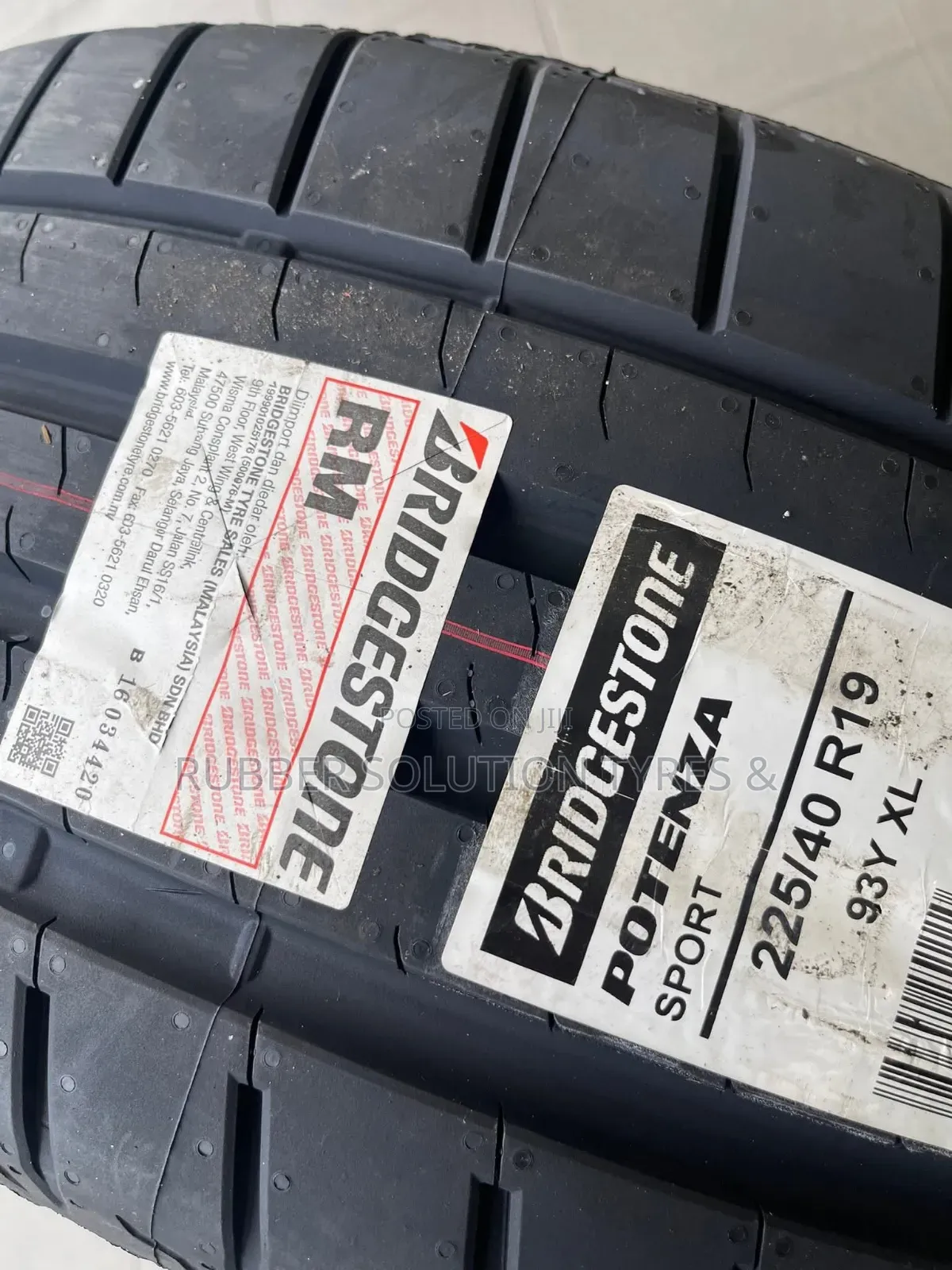 225 /40 R19 Bridgestone Tires 93y Xl Potenza Sport