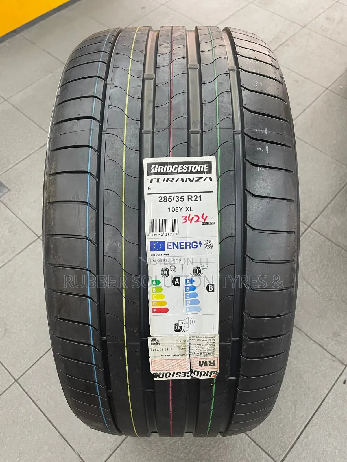 285 /35 R21 Bridgestone Tyres 105y Xl Turanza Sport