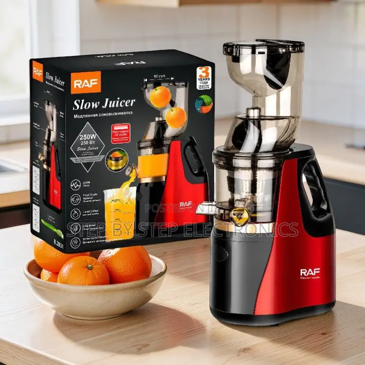 Home Kitchen Essential RAF R.2831 400Ml Slow Juicer Juice Extractor