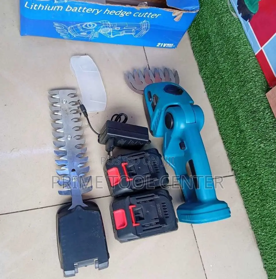 2-in-1 cordless electric hedge trimmer and grass shear
