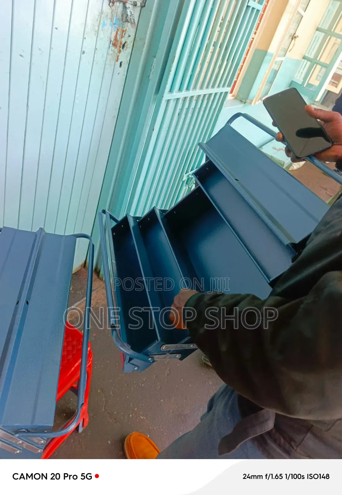 5tray Folding Expandable Storage Trays Empty Tool Box