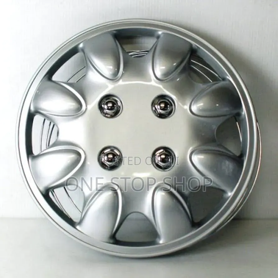 13inch Wheel Caps With Oval Teardrop Spoke Pattern Molded Lug Nut