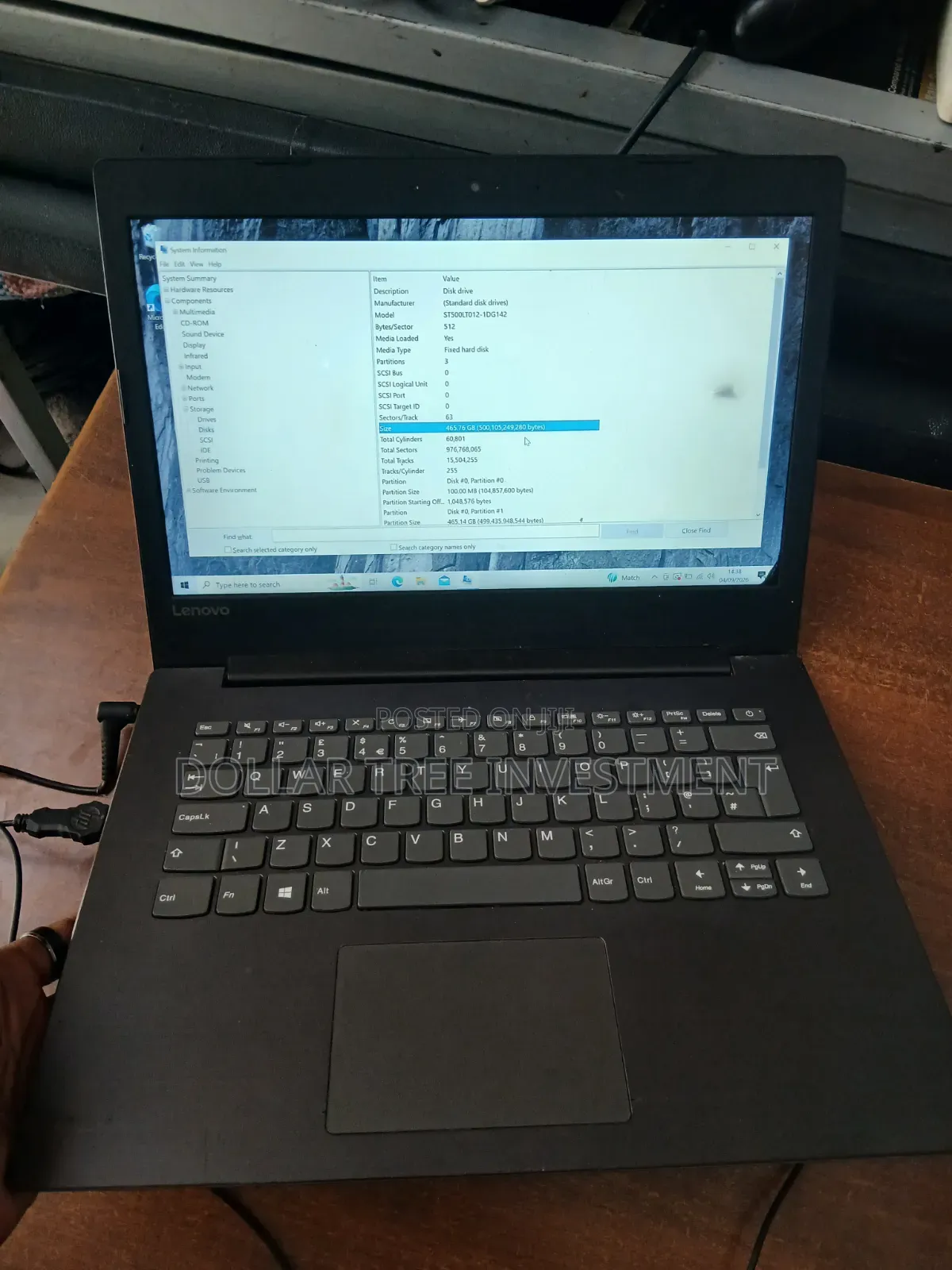 Laptop Lenovo Ideapad 3 6GB Intel Core i3 SSD 512GB