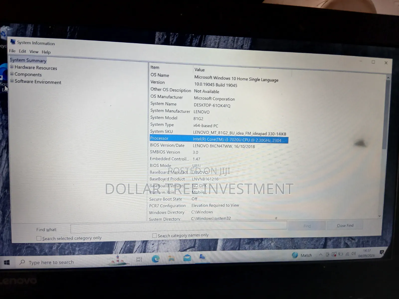 Laptop Lenovo Ideapad 3 6GB Intel Core i3 SSD 512GB
