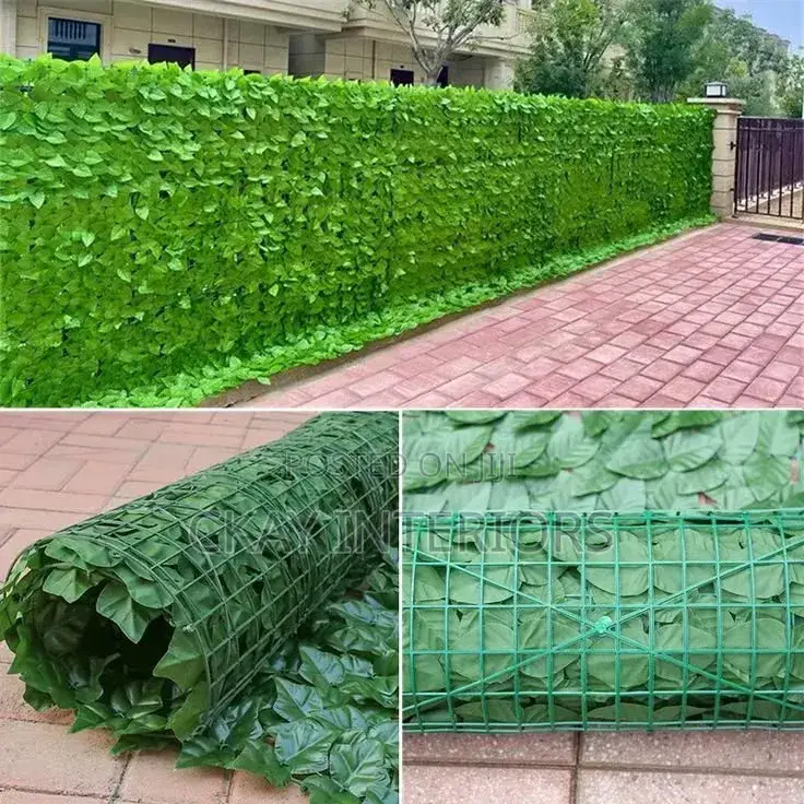 A Private Corner With a Lush Finish Artificial Privacy Fence
