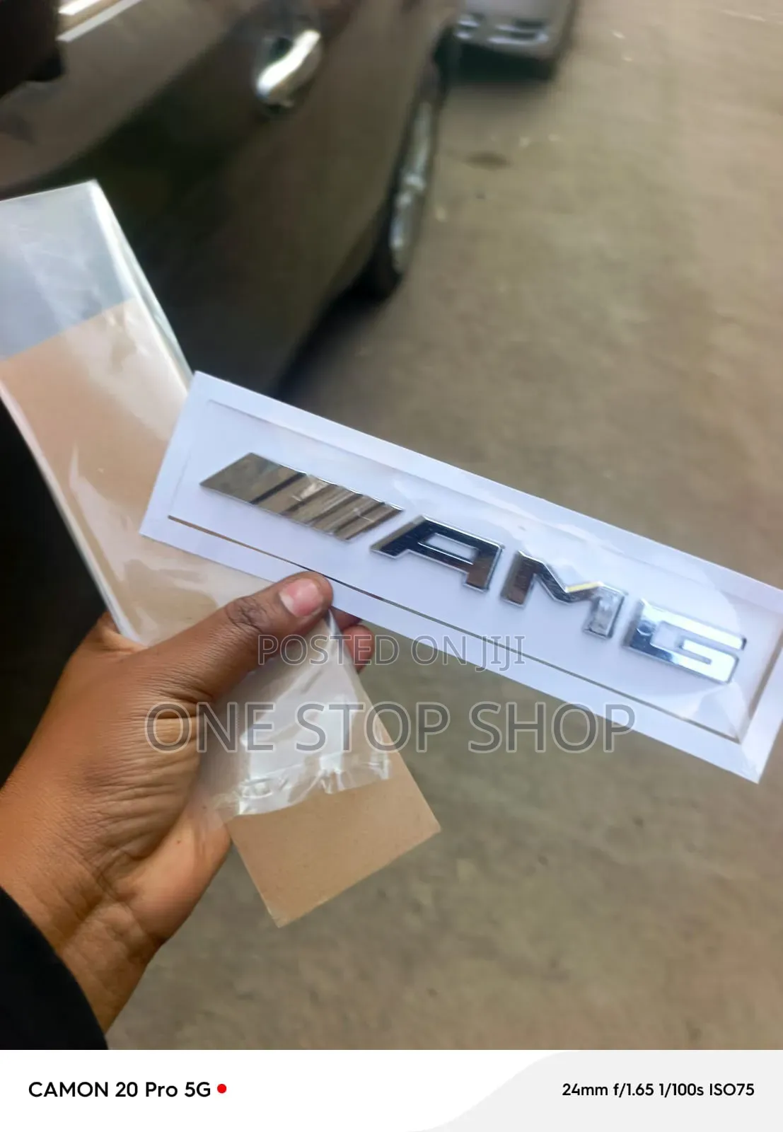 3D AMG Raised Lettering Trunk Sticker Badge